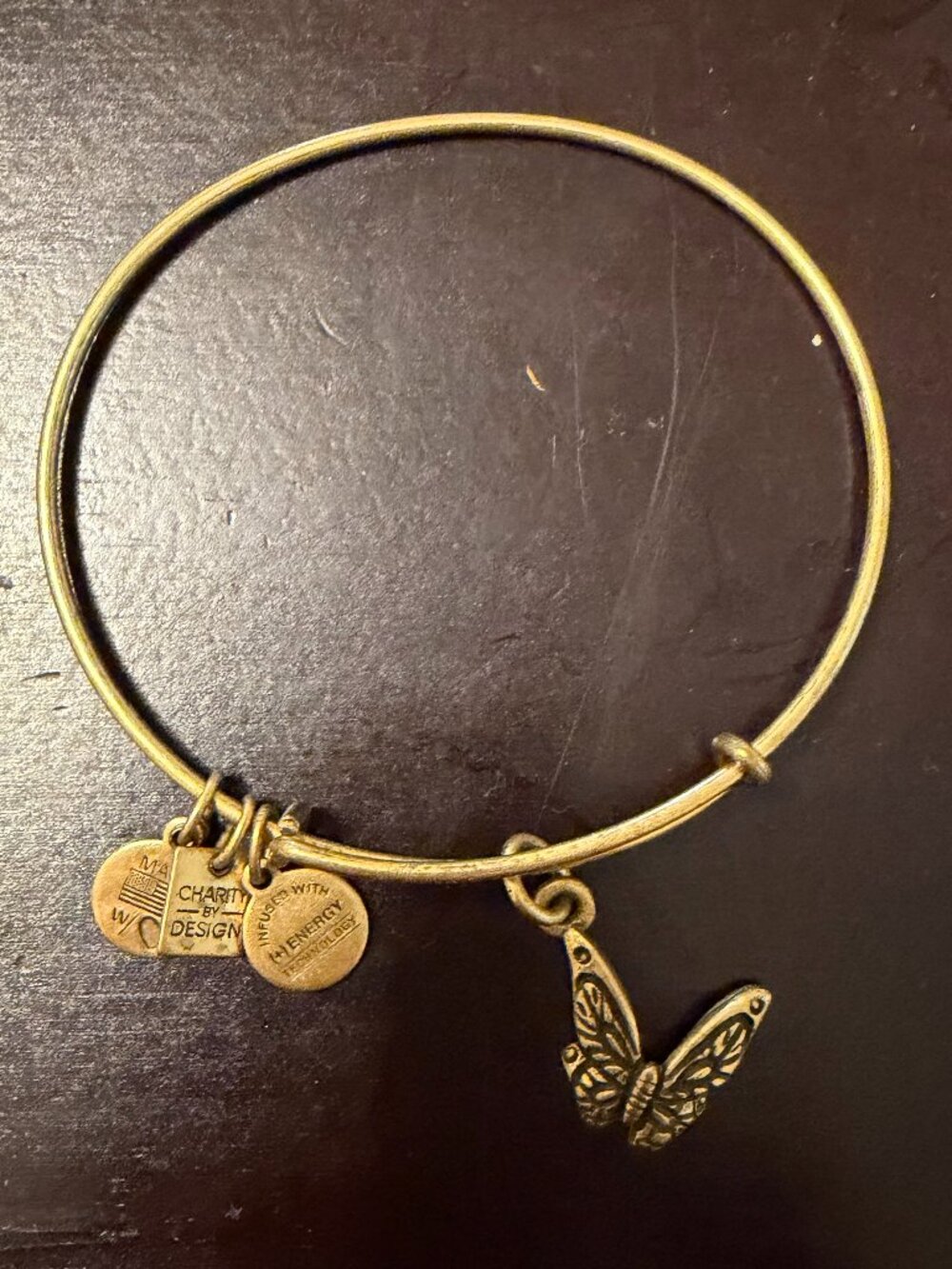 Butterfly Alex and Ani Bracelet, Gold